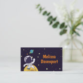 Carte De Visite Un astronaute flotte dans l'espace (Debout devant)