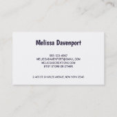 Carte De Visite Un astronaute flotte dans l'espace (Dos)