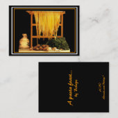 Carte De Visite Un ATC de festin de pâtes (Devant / Derrière)