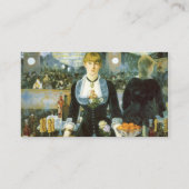 Carte De Visite Un bar aux Folies-Bergere par Edouard Manet (Dos)
