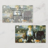 Carte De Visite Un bar aux Folies-Bergere par Edouard Manet (Devant / Derrière)