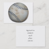 Carte De Visite Un baseball (Devant / Derrière)