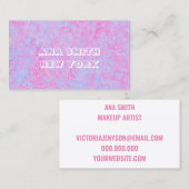 Carte De Visite Un beau spectre de rose (Devant / Derrière)