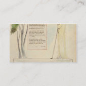 Carte De Visite Un berger lisant l'épitaphe, de l'élégie écrite (Dos)