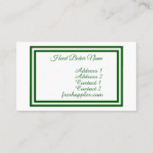 Carte De Visite Un champ de pommiers (Dos)