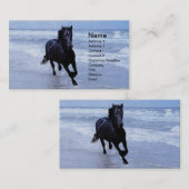 Carte De Visite Un cheval sauvage et libre (Devant / Derrière)