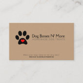 Carte De Visite Un chien gastronomique personnalisé Traite Le Comm (Devant)