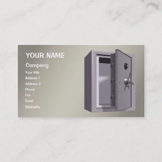 Carte De Visite Un "coffre" (Devant)