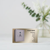 Carte De Visite Un 'coffre-fort' (Debout devant)