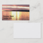 Carte De Visite Un coucher du soleil du Michigan (Devant / Derrière)