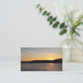 Carte De Visite Un coucher du soleil gelé (Debout devant)