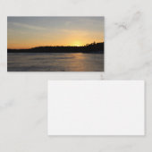 Carte De Visite Un coucher du soleil gelé (Devant / Derrière)