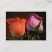 Carte De Visite Un couple de rose (Dos)