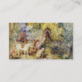 Carte De Visite Un croquis pour des "forestiers égrappant des (Dos)