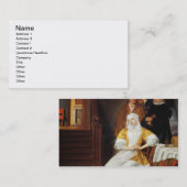 Carte De Visite Un docteur Visiting jeune Madame dans une chambre (Devant / Derrière)