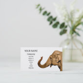 Carte De Visite Un éléphant agitant (Debout devant)