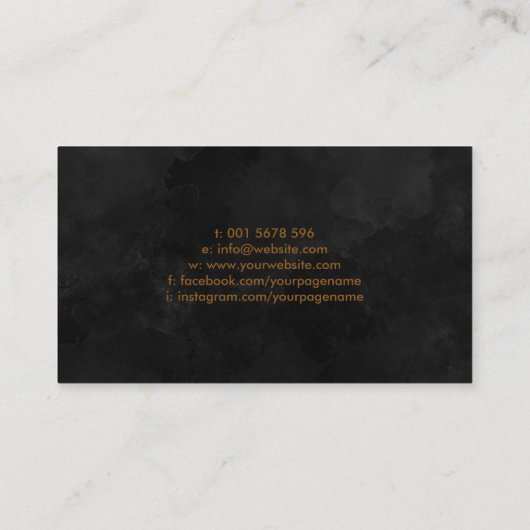 Carte De Visite Un feu mythique augmente Phoenix Bird (Dos)