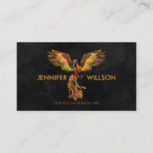 Carte De Visite Un feu mythique augmente Phoenix Bird (Devant)