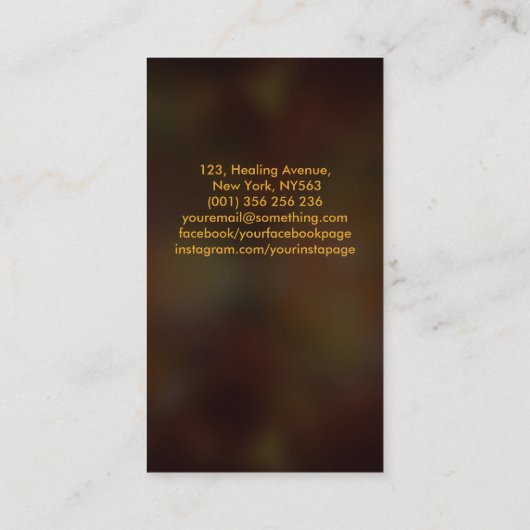 Carte De Visite Un feu mythique augmente Phoenix Bird (Dos)