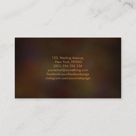 Carte De Visite Un feu mythique augmente Phoenix Bird (Dos)