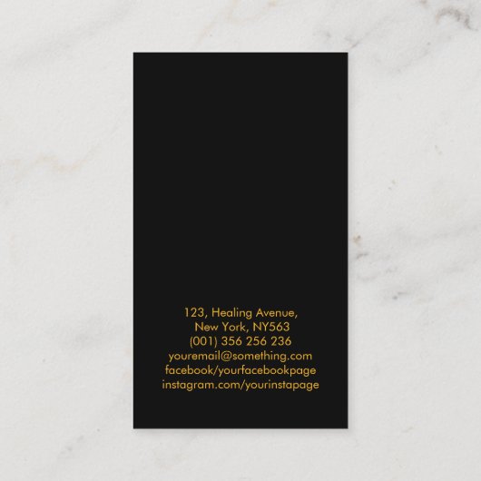 Carte De Visite Un feu mythique augmente Phoenix Bird (Dos)