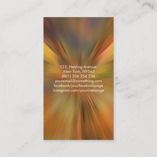 Carte De Visite Un feu mythique augmente Phoenix Bird (Dos)