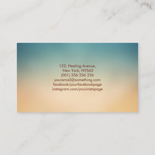 Carte De Visite Un feu mythique augmente Phoenix Bird (Dos)