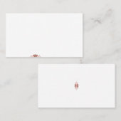 Carte De Visite Un graphique rouge vibrant présente une flore créa (Devant / Derrière)