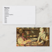 Carte De Visite Un intérieur de cuisine (Devant / Derrière)