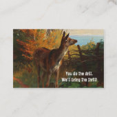 Carte De Visite Un Joli Cerf Dans La Chasse Forestière (Dos)