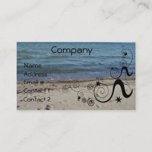 Carte De Visite un jour à la plage-Personnaliser il