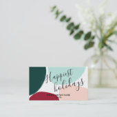 Carte De Visite Un joyeux et brillant souhait d'entreprise moderne (Debout devant)