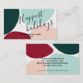 Carte De Visite Un joyeux et brillant souhait d'entreprise moderne (Devant / Derrière)