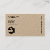 Carte De Visite Un kraft inspiré par le style de fitness (Dos)
