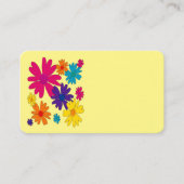 Carte De Visite Un lit fleuri de fleurs marguerites (Devant)