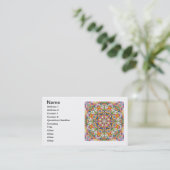 Carte De Visite Un mandala de perle (Debout devant)