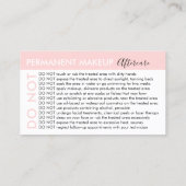 Carte De Visite Un maquillage permanent évite les conseils (Dos)