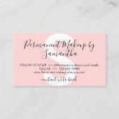 Carte De Visite Un maquillage permanent évite les conseils (Devant)