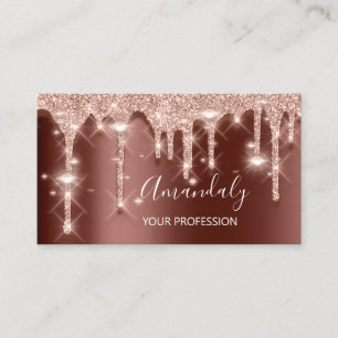 Carte De Visite Un maquilleur professionnel en Rose futuriste
