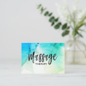 Carte De Visite ** Un massothérapeute Thérapie Massage Aquarelle (Debout devant)