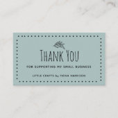 Carte De Visite Un Merci Terre Pour Aider Ma Petite Entreprise (Devant)