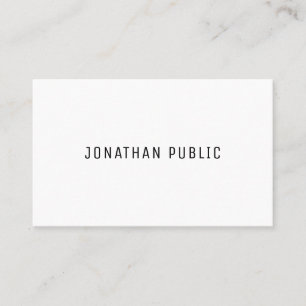 Carte De Visite Un Modèle simple et élégant