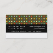 Carte De Visite Un    Monogramme Rétro Unique (Dos)