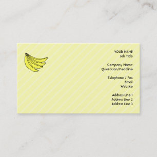 Carte De Visite Un paquet de bananes jaunes.