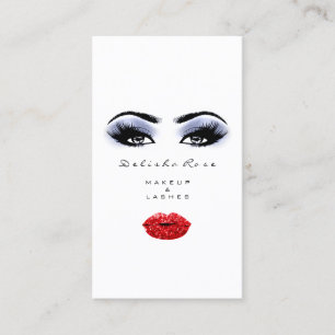 Carte De Visite Un peintre de maquillage lance un micro-blond de l