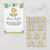 Carte De Visite Un Petit Roi Lion Baby shower Hauteur (Devant / Derrière)