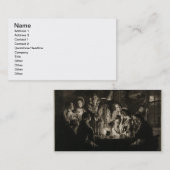 Carte De Visite Un philosophe Shewing une expérience sur l'air Pum (Devant / Derrière)