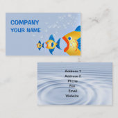 Carte De Visite Un poisson prêt à customiser (Devant / Derrière)