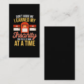 Carte De Visite Un Postman fou amusant Noël un homme de ménage ret (Devant / Derrière)