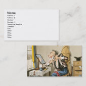 Carte De Visite Un rasoir émoussé, pub. par chasse, 1827 (etchin (Devant / Derrière)